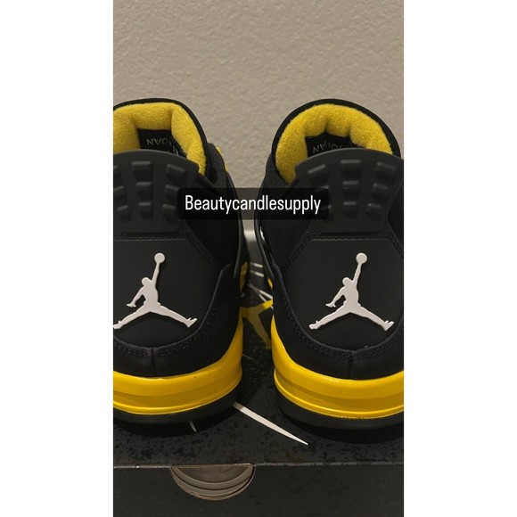 NEW Size 10.5 Men's Jordan 4 Retro Thunder Yellow 2023 DH6927-017 FAST SHIPPING - Picture 5 of 9